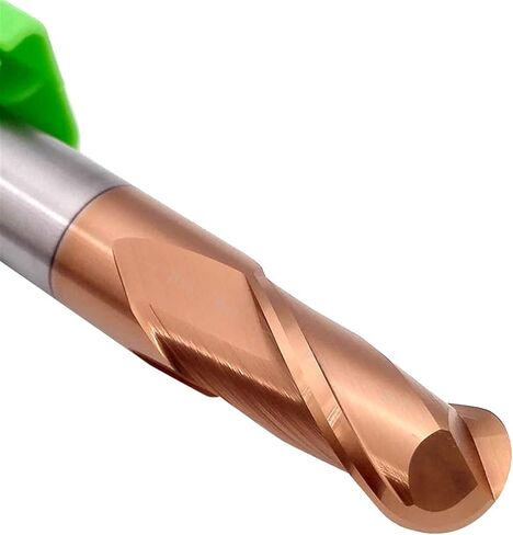 Carbide End Mill Cutter HRC65 Ball Nose Cutter 1 2 4 5 6 8 Mm 2Flutes Milling Cutter Carbide End Mill Alloy Coating Tungsten Steel Cutting Tool(R6.0x12dx150l) in Saudi Arabia