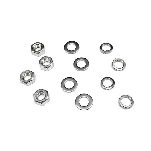 1 Box 1125pcs M2 M2.5 M3 M4 M5 304 A2-70 Stainless Steel Mix Hex Hexagon Nut Flat Washer Spring Lock Gasket Assortment Kit Set in Saudi Arabia