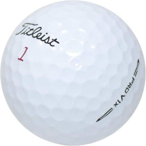 LostGolfBalls - 12 كرة جولف Titleist Pro V1x بحالة جيدة، موديل عام 2023، جودة AAA، كرات جولف مستعملة ومعاد تدويرها، Titleist ProV1x، الكرة رقم 1 في الجولف، أبيض in Saudi Arabia