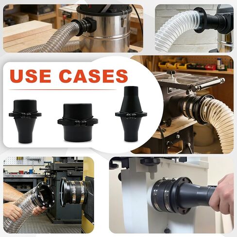 مجموعة أدوات تجميع الغبار المغناطيسي مقاس 4 بوصات و2-1/2 بوصة، تجهيزات توصيل سريعة شديدة التحمل مع 8 مغناطيسات عالية القوة وحبل أمان، تتضمن موصل خرطوم وجهاز استقبال فولاذي، للأعمال الخشبية in Kuwait