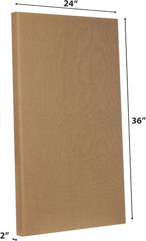 ATS Acoustics لوحة صوتية ممتصة للصوت مقاس 24 بوصة × 36 بوصة × 2 بوصة حافة مشطوفة (طبيعية) in Kuwait