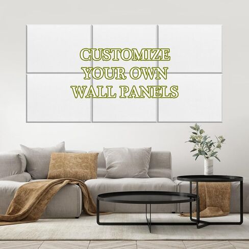 Custom Acoustic Panels Wall Art, Personalized Soundproof Wall Panels, Upload Your Own Artwork, Decorative Sound Absorbing Panels for Home Office Music Studio (6 PCS Rectangular 31.4 Inch X 35.4 Inch) in Saudi Arabia