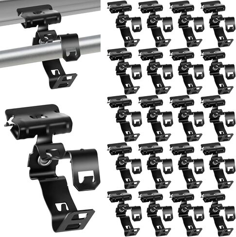 Hicarer 50 قطعة مطرقة على شفة كليب أسفل جبل 1/8-1/4 بوصة شعاع المشبك 1/2 "- 3/4" قناة كليب للفلنجات الربيع الصلب in Saudi Arabia