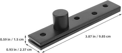 360 Degree Rotating Door Pivot Hinge Black Offset Concealed Heavy-Duty Large Size Industrial Pivot Hardware for Shed and Cabinet Doors in Kuwait