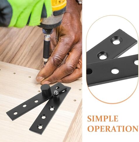 360 Degree Rotating Door Pivot Hinge Black Offset Concealed Heavy-Duty Large Size Industrial Pivot Hardware for Shed and Cabinet Doors in Kuwait