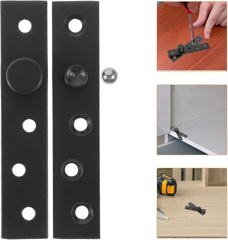 360 Degree Rotating Door Pivot Hinge Black Offset Concealed Heavy-Duty Large Size Industrial Pivot Hardware for Shed and Cabinet Doors in Kuwait