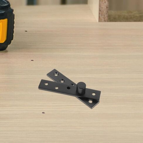 360 Degree Rotating Door Pivot Hinge Black Offset Concealed Heavy-Duty Large Size Industrial Pivot Hardware for Shed and Cabinet Doors in Kuwait