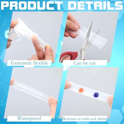 2 Sets/200 Pcs Laboratory Film Lab Sealing Plastic Film, 1.2 Inches (3cm) x 4 Inches (10cm), Pre Cut Plastic Wrap in Hard Case for Petri Dishes, Labware, Cryo Storage, Plant Grafting in Saudi Arabia