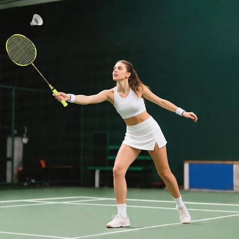 Badminton Racket Set,Badminton Rackets,Both Offensive and Defensive,Lightweight Composite Carbon Fiber 82g Durable Racket,with 2 Rackets,2 Shuttlecocks,and 1 Ball Bag in Saudi Arabia