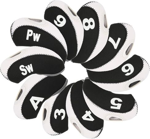 PATIKIL Golf Club Head Cover, Number Golf Club Irons Covers Neoprene Driver Headcover Golf Lovers Gifts for Men Women in Saudi Arabia