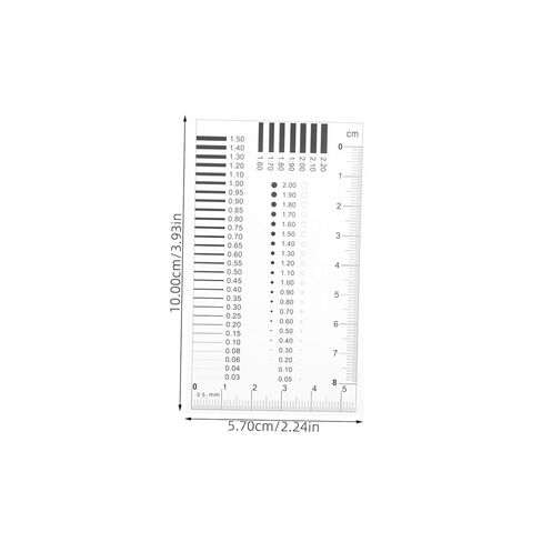 ERINGOGO High Precision Scratch Ruler Transparent Defect Measuring Tool for Line and Surface Flaw Detection User Friendly Design for Versatile Measurement Applications in Saudi Arabia