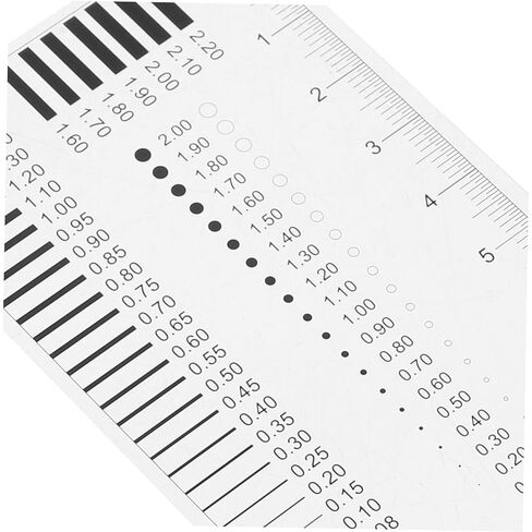 ERINGOGO High Precision Scratch Ruler Transparent Defect Measuring Tool for Line and Surface Flaw Detection User Friendly Design for Versatile Measurement Applications in Saudi Arabia