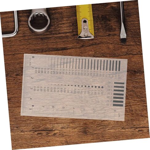 ERINGOGO High Precision Scratch Ruler Transparent Defect Measuring Tool for Line and Surface Flaw Detection User Friendly Design for Versatile Measurement Applications in Saudi Arabia