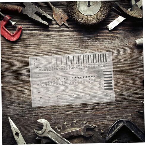 ERINGOGO High Precision Scratch Ruler Transparent Defect Measuring Tool for Line and Surface Flaw Detection User Friendly Design for Versatile Measurement Applications in Saudi Arabia