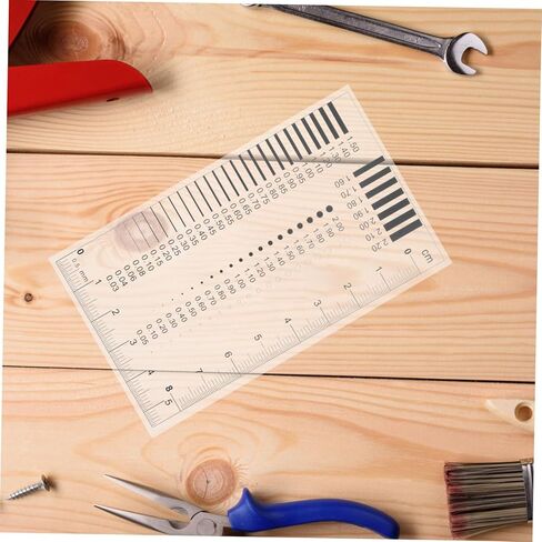 ERINGOGO High Precision Scratch Ruler Transparent Defect Measuring Tool for Line and Surface Flaw Detection User Friendly Design for Versatile Measurement Applications in Saudi Arabia