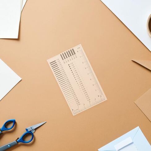 4 Pcs Estimation Chart Clear Plastic Ruler for Diameter Defects Line Width Measurement and Precision Inspection in Various Light Conditions in Saudi Arabia