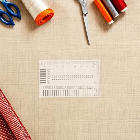 4 Pcs Estimation Chart Clear Plastic Ruler for Diameter Defects Line Width Measurement and Precision Inspection in Various Light Conditions in Saudi Arabia