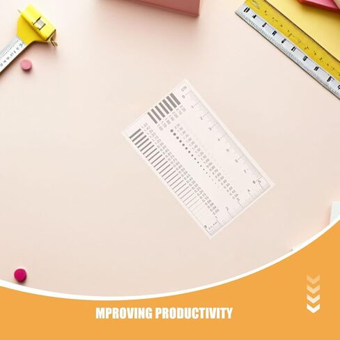 4 Pcs Estimation Chart Clear Plastic Ruler for Diameter Defects Line Width Measurement and Precision Inspection in Various Light Conditions in Saudi Arabia