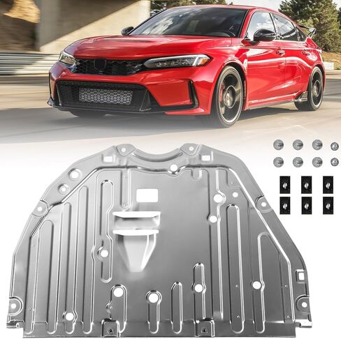 JOLONG Front Center Engine Splash Guard Under Car Shield for Honda Civic 2013-2015 Replacement for 74110-TR3-A20 74110TR3A20 in Saudi Arabia