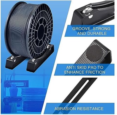 3D Printer Filament Spool Holder Rack ABS Material Smooth Sliding Design for PLA ABS TPU Filament Spools Universal Storage Shelf Tray in Saudi Arabia