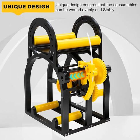 إعادة لف الخيوط الصناعية ثلاثية الأبعاد - أداة لف بكرة الطابعة ثلاثية الأبعاد شديدة التحمل لبكرات مقاس 20 سم | سلك عام/لفاف خيط اللحام مع تحكم ذكي في التوتر in Kuwait