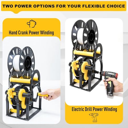 إعادة لف الخيوط الصناعية ثلاثية الأبعاد - أداة لف بكرة الطابعة ثلاثية الأبعاد شديدة التحمل لبكرات مقاس 20 سم | سلك عام/لفاف خيط اللحام مع تحكم ذكي في التوتر in Kuwait