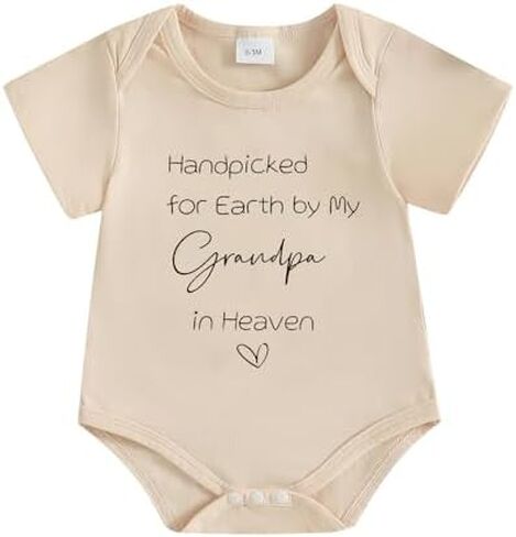 Merqwadd New Baby Announcement Bodysuit Handpicked for Earth Pregnancy Announcement for Family in Saudi Arabia