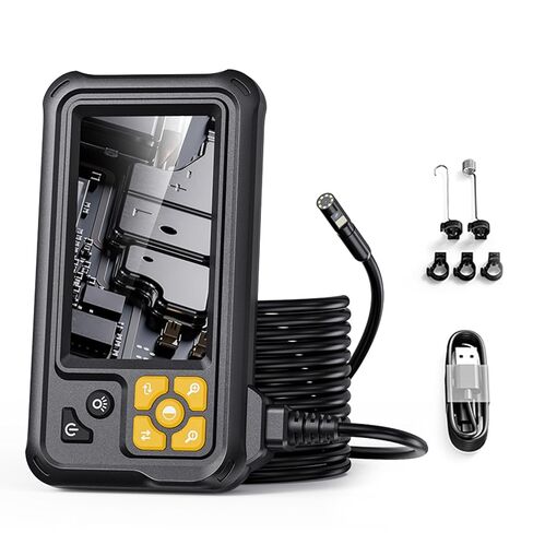 Endoscope Camera with Light, 4.3" LCD Screen, Dual Lens HD Borescope Camera, IP67 Water Proof Inspection for Sewer, Automotive Engine, Pipe, HVAC (10m / 32.8ft) in Saudi Arabia