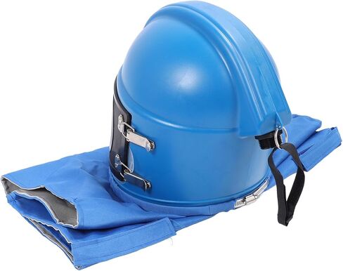 خوذة السفع الرملي من جاروسا، قبعة السفع الرملي مع عدسة مزدوجة الطبقة وتدفق هواء قابل للتعديل لرش قطع طلاء السفع الرملي in Kuwait