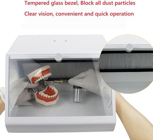 جامع غبار الأسنان للمختبرات، استخلاص الهواء وفلتره، ضوء LED، يمنع هروب الغبار، يحمي الأطباء، يعزز الرؤية، حل فعال للسفع الرملي in Kuwait