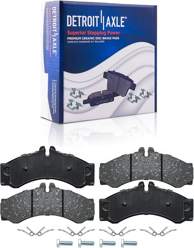 Detroit Axle - مجموعة الفرامل الخلفية لـ Ford 2015 2016 2017 F -150 فرامل السيارات الإلكترونية المحفورة والمنصات الفرامل قرص محفورة ومزودة بفرامل سيراميك مع استبدال الأجهزة: 13.23 "بوصة الدوار in Kuwait
