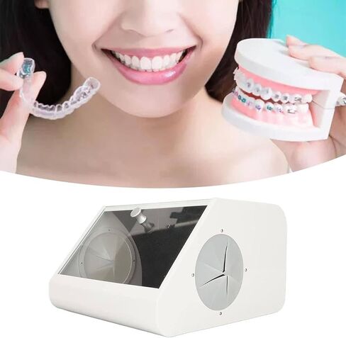 صندوق غبار مختبر الأسنان، أداة تنظيف الأسنان الاحترافية مع مصدر ضوء LED، زجاج مقسى شفاف للغاية لمختبرات الأسنان in Kuwait