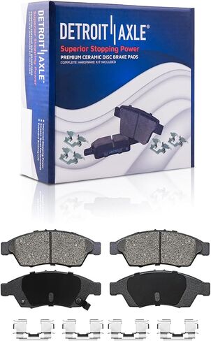 Detroit Axle - مجموعة الفرامل الخلفية لـ Ford 2015 2016 2017 F -150 فرامل السيارات الإلكترونية المحفورة والمنصات الفرامل قرص محفورة ومزودة بفرامل سيراميك مع استبدال الأجهزة: 13.23 "بوصة الدوار in Kuwait