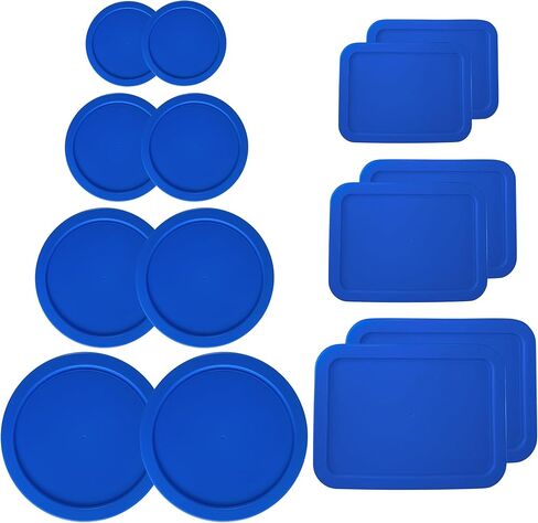 1 و 2 و 4 و 7 كوب جولة و 3 ، 6 ، 11 كوب مستطيل أغطية/أغلفة لبيريكس ، مرساة Hocking & Klareware Storage Bowls *LIDS فقط -حاوية Glglass غير مدرجة *، 14 حزمة *2 من كل حجم * in Kuwait