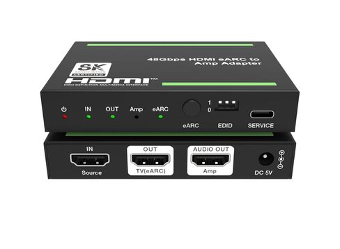 8K@60 HDMI Audio to eARC Audio Extractor/Adapter، صوت خارجي إلى Soundbar، متوافق مع SONOS ARC وBeam، يدعم 4K120 هرتز، HDR10+، Dolby Vision، Dolby Atmos، DTS:X Pass-Through in Kuwait