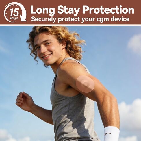 40 Pack Libre 3 Sensor Covers Waterproof, Breathable Adhesive Patches for Libre 3 Plus, with Easy-Peel Tab Pre-Cut Backing, Hypoallergenic & Latex-Free Overpatch for Long Stay Protection, Beige in Kuwait