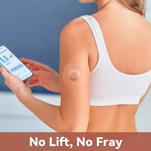 40 Pack Libre 3 Sensor Covers Waterproof, Breathable Adhesive Patches for Libre 3 Plus, with Easy-Peel Tab Pre-Cut Backing, Hypoallergenic & Latex-Free Overpatch for Long Stay Protection, Beige in Kuwait