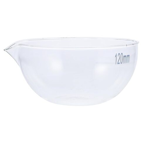 Holibanna Flat Bottom Glass Evaporating Dish Laboratory Evaporating Container Bowl with Spout Heat-Resistant Acid Alkali Resistant for Concentrating and Precipitates in Saudi Arabia