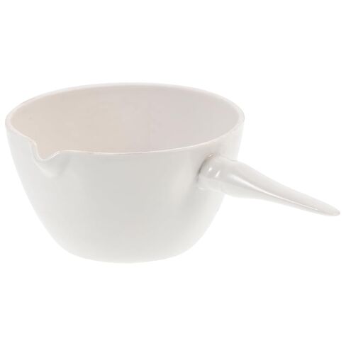 OUNONA Laboratory Evaporating Dish with Handle and Spout 6.10 Inch Round Glass Evaporation Basin for Chemical Solution Concentration and Precise Pouring in Classroom and Lab in Saudi Arabia