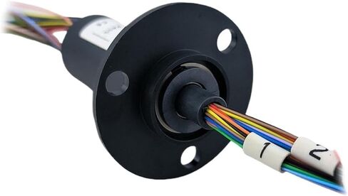 Flange Cap Type Collector Ring Conductive Slip Ring 360 Degree Rotating Joint(36 Channels 2A Outer Diameter 22mm) in Kuwait