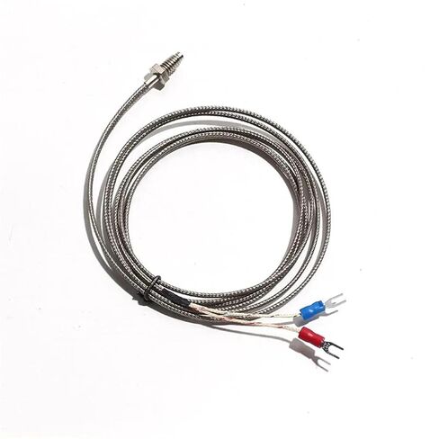 K/E/J Type M8*1.25 Thread Screw Thermocouple 0-800°C Temperature Controller with Metal-Shielded Wire 1Pcs(M8 K 4M) in Saudi Arabia