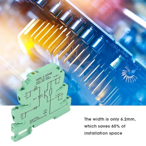 MRI 3.3D48 قارنة التوصيل الكهروضوئية المعزولة PLC Relay e، مرحل PLC رفيع مع إدخال 3.3VDC 3 48VDC Output، DIN Mount Optocoupler المعزول للأتمتة الصناعية in Saudi Arabia