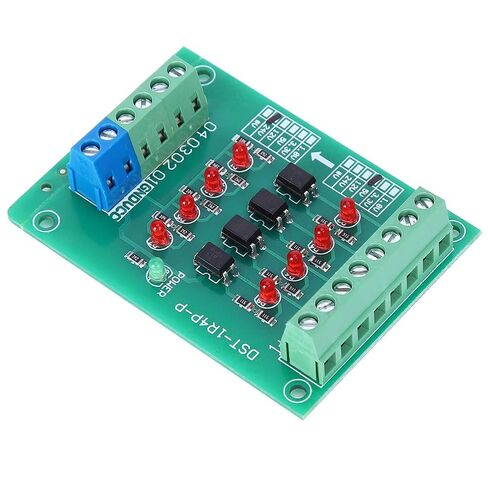 وحدة عزل Keenso Optocoupler، لوحة تحويل الجهد الكهربي لإشارة PLC ذات 4 قنوات، ومتينة، للحاسوب الصغير ذو الشريحة الواحدة وتحويل إشارات PLC، حزمة واحدة in Saudi Arabia