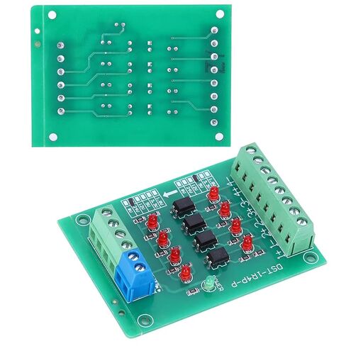 وحدة عزل Keenso Optocoupler، لوحة تحويل الجهد الكهربي لإشارة PLC ذات 4 قنوات، ومتينة، للحاسوب الصغير ذو الشريحة الواحدة وتحويل إشارات PLC، حزمة واحدة in Saudi Arabia