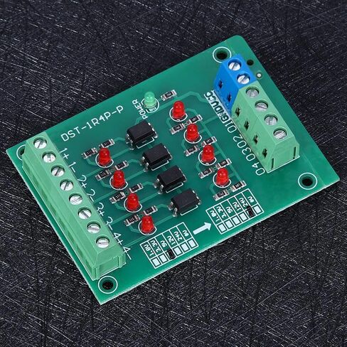 وحدة عزل Keenso Optocoupler، لوحة تحويل الجهد الكهربي لإشارة PLC ذات 4 قنوات، ومتينة، للحاسوب الصغير ذو الشريحة الواحدة وتحويل إشارات PLC، حزمة واحدة in Saudi Arabia