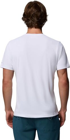 Columbia Men's Zero Rules Light Short Sleeve Crew, White, Medium in Saudi Arabia