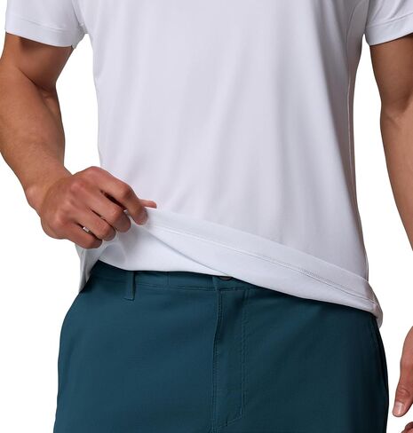 Columbia Men's Zero Rules Light Short Sleeve Crew, White, Medium in Saudi Arabia