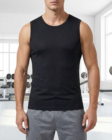Men's Muscle Tank Top, Sleeveless T-Shirt uscle Workout Gym in Saudi Arabia