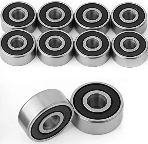 10pcs 623-2RS Deep Groove Ball Bearings ID 3mm, OD 10mm, Width 4mm Miniature Double Seal Small Bearings, Mini Ball Bearings Sealed Steel Z1 (P0), ABEC 1 in Saudi Arabia