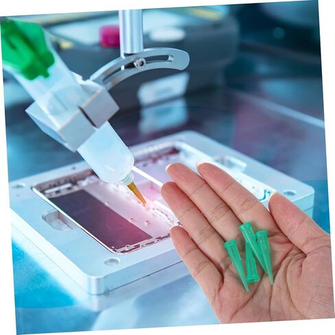 ULTECHNOVO 100pcs Glue Dispensing Tips Tapered Nozzle for Precise Application Laboratory Tools Glue Nozzle Tips for DIY Projects Compatible with Various Industrial Equipment in Saudi Arabia